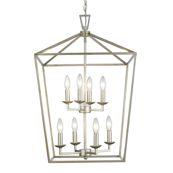 Trans Globe Lighting 10268 Lacey 8 Light 19" Wide Chandelier - Silver