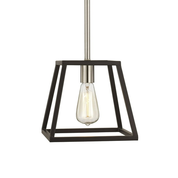 Trans Globe Lighting 10461 Adams 9" Wide Mini Pendant - Black