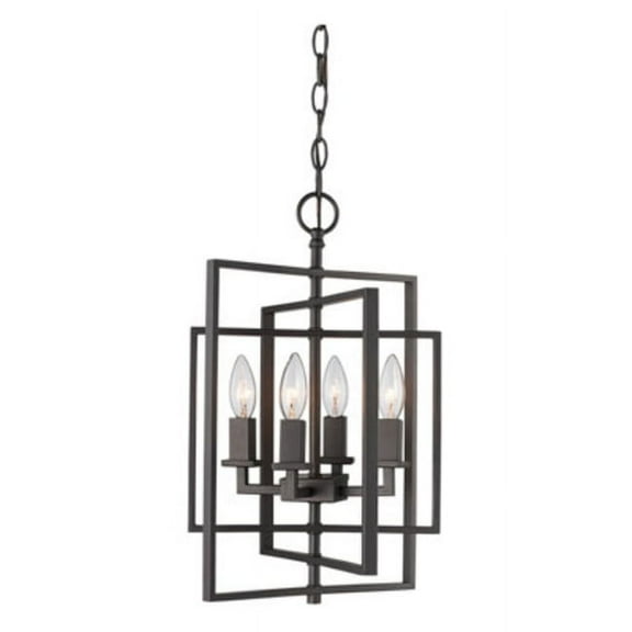 Trans Globe Lighting 10594 El Capitan 4 Light 14" Wide Taper Candle Chandelier - Bronze