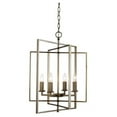 thumbnail image 1 of Trans Globe Lighting 10595 El Capitan 4 Light 20" Wide Taper Candle Chandelier - Silver, 1 of 6