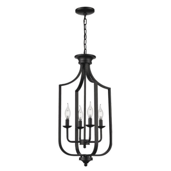 Trans Globe Lighting 11215 MB Hillcrest 4 Light 14" Wide Pendant - Black