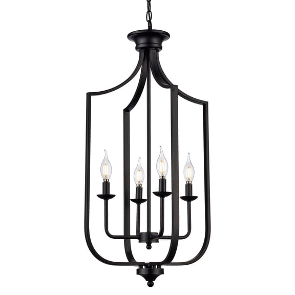 Trans Globe Lighting 11216 MB Hillcrest 4 Light 16" Wide Pendant - Black
