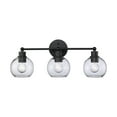 thumbnail image 1 of Trans Globe Lighting 22223 Polverini 3 Light 24" Wide Bathroom Vanity Light - Black, 1 of 7
