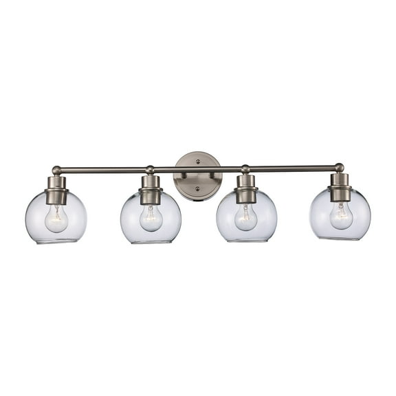 Trans Globe Lighting 22224 Polverini 4 Light 33" Wide Bathroom Vanity Light - Nickel