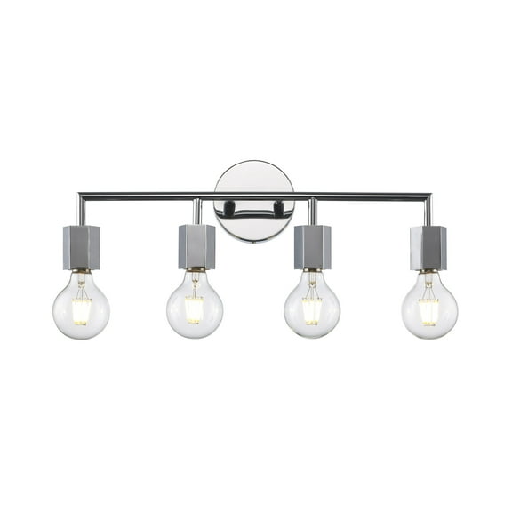 Trans Globe Lighting 22234 Placerville 4 Light 22" Wide Bathroom Vanity Light - Chrome