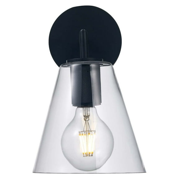 Trans Globe Lighting 22241 Terrance 11" Tall Wall Sconce - Black