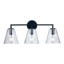 Trans Globe Lighting 22243 Terrance 3 Light 25" Wide Bathroom Vanity Light - Black