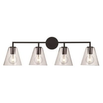 Trans Globe Lighting 22244 Terrance 4 Light 35" Wide Bathroom Vanity Light - Black