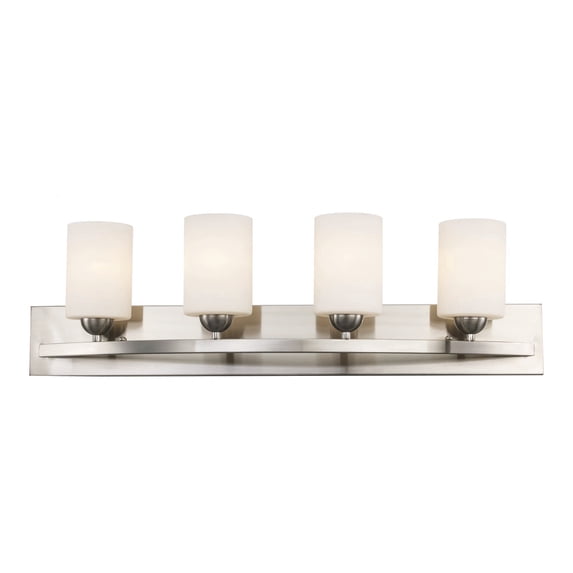 Trans Globe Lighting 22284 BN Moonlight 4 Light 31" Wide Bathroom Vanity Light - Nickel