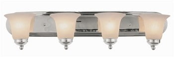 Polished Chrome Bell Shade Bathroom Vanity Light