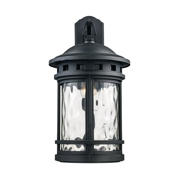 Trans Globe Lighting 40372 Boardwalk 1 Light 20" Tall Outdoor Wall Sconce - Black
