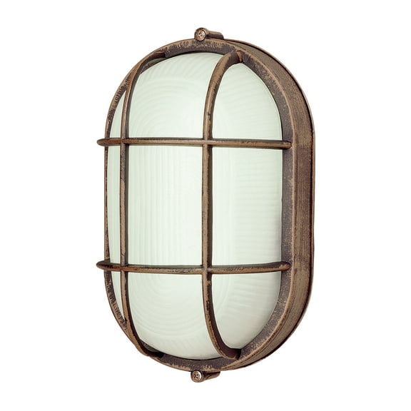 Trans Globe Lighting 41015 6.5" Width 1 Light Flush Mount Bulkhead Outdoor Wall Sconce -