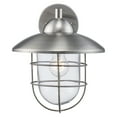 thumbnail image 1 of 4371 ST-Trans Globe Lighting-One Light Outdoor Wall Lantern  Stainless Steel Finish with Clear Glass, 1 of 7