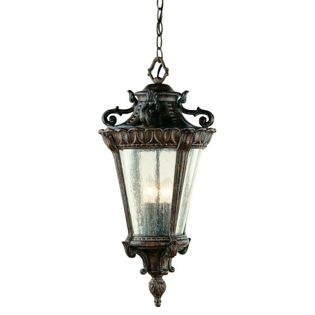 Trans Globe Lighting 4843 Patina Four Light Up Lighting Outdoor Pendant From The Outdoor