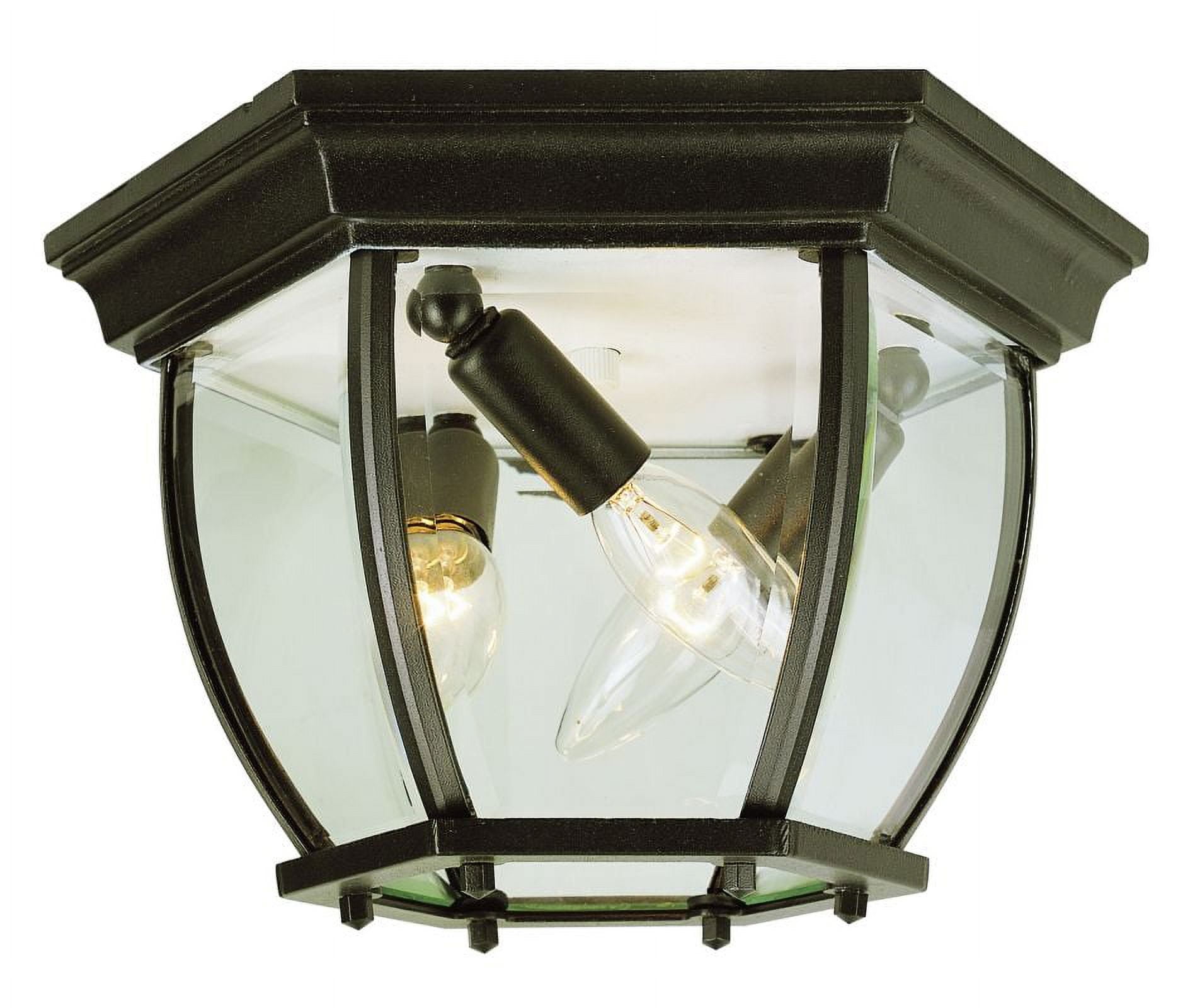 Trans Globe Lighting 4906 RT Three Light Down Lighting Outdoor Flush Mount Ceiling Fixture