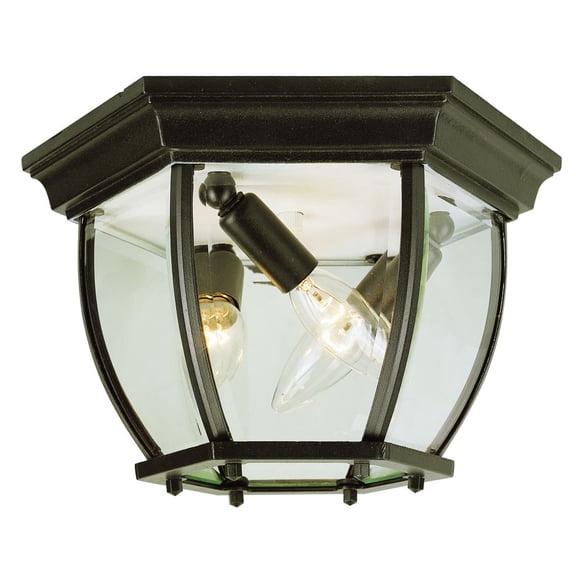 Trans Globe Lighting 4906 Three Light Down Lighting Outdoor Flush Mount Ceiling Fixture
