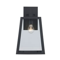 Trans Globe Lighting 50212 Obsidian 1 Light 14-1/2" Tall Outdoor Wall Sconce - Black