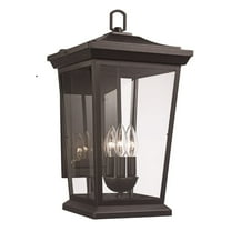 Trans Globe Lighting 50772 Turlock 3 Light 18" Tall Outdoor Wall Sconce - Black
