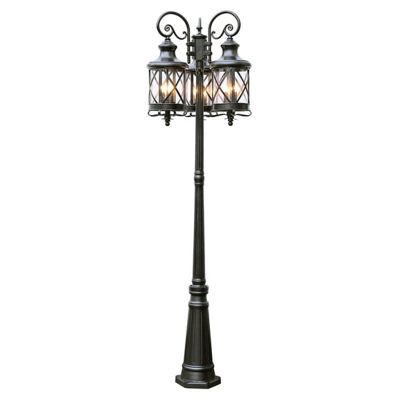 Trans Globe Lighting 5127 Three Light 81" Tall Outdoor Post Light From The Outdoor