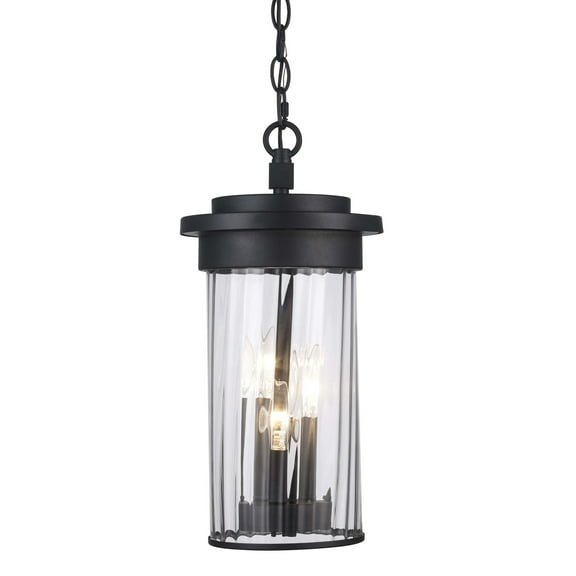 Trans Globe Lighting 51414 Carmel 3 Light 8" Wide Mini Pendant - Black