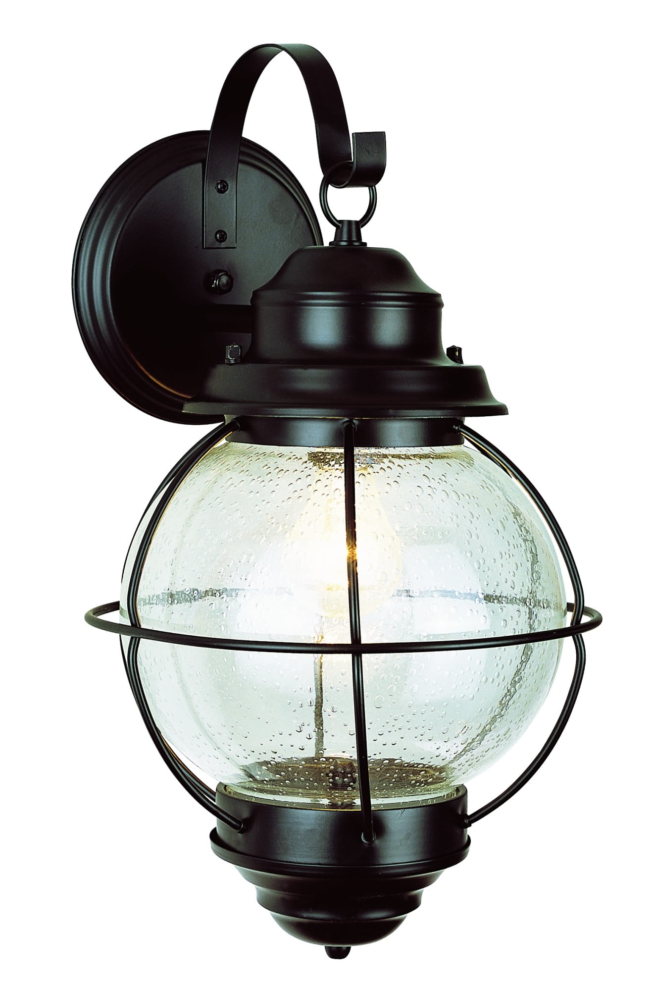 Bel Air Lighting Wall Mounted Lighthouse 1-Light Outdoor Black Coach ...