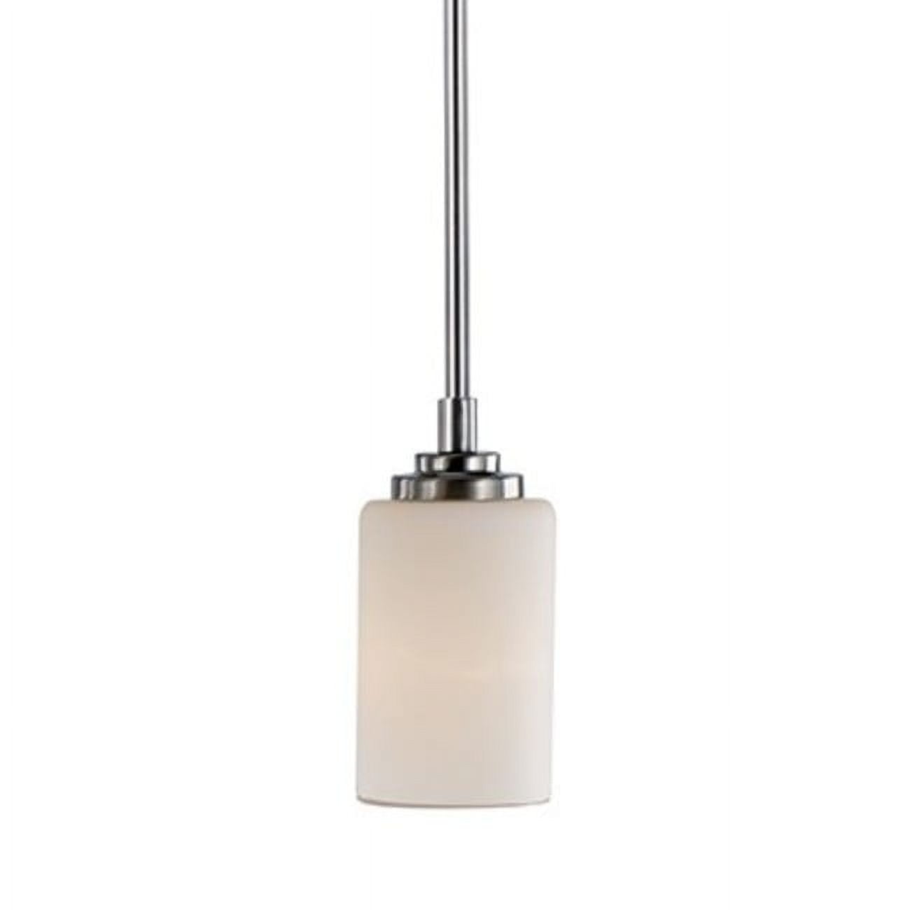 Mod Pod Mini Pendant Light in Polished Chrome with Frosted Glass Shade
