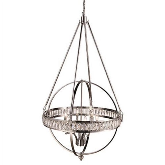 Trans Globe Lighting 70756 Elan 6 Light 30-3/4" Wide Chandelier - Chrome