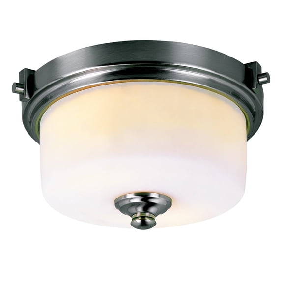 Trans Globe 7923 BN Young hip Flush Mounts 14in Brushed Nickel Metal 2-light