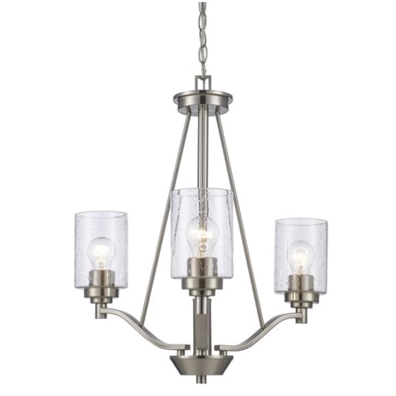 Trans Globe Lighting 80525-3 Mod Pod 3 Light 21" Wide Chandelier - Nickel
