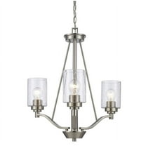 Trans Globe Lighting 80525-3 Mod Pod 3 Light 21" Wide Chandelier - Nickel