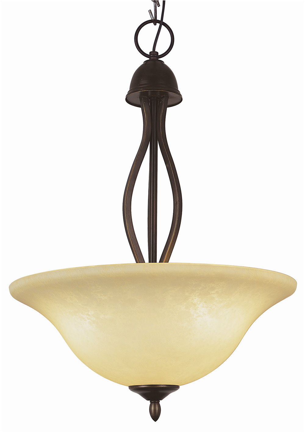 Trans Globe Lighting 8163 Glasswood 3 Light 16" Wide Pendant - Bronze - image 1 of 1