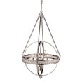 thumbnail image 1 of trans globe lighting 70754 pc elan indoor polished chrome transitional pendant, 24.75", 1 of 2