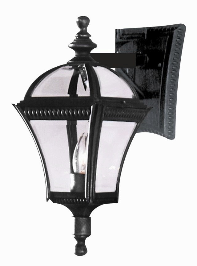 Trans Globe Lighting - One Light Small Outdoor Wall Lantern-Black Gold Finish - image 1 of 2
