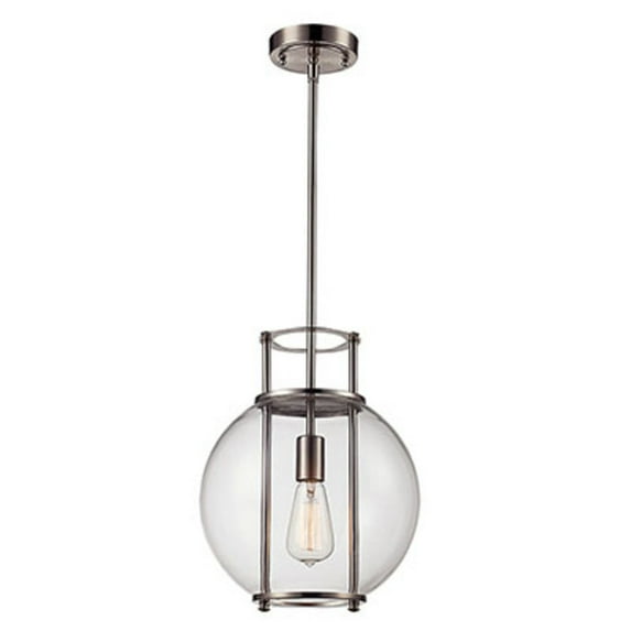 Trans Globe Lighting Pnd-2030 Grove 1 Light 11-3/4" Wide Pendant - Nickel