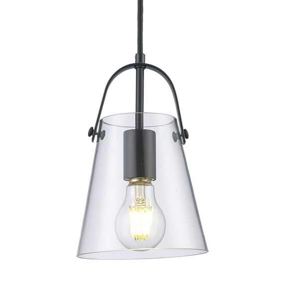 Trans Globe Lighting Pnd-2174 Curry 6" Wide Mini Pendant - Black