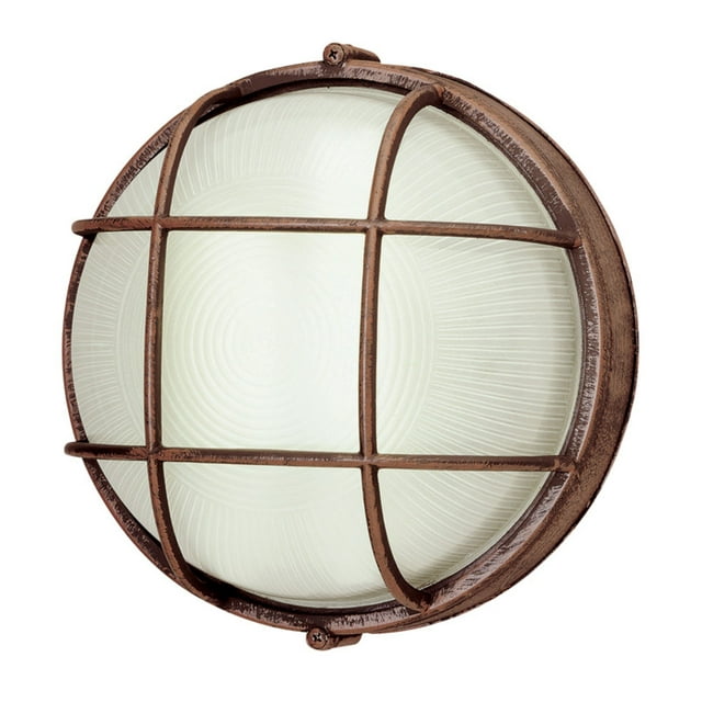 Trans Globe Lighting - The Standard - One Light Medium Bulkhead-Rust Finish