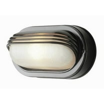 4123 WH-Trans Globe Lighting-The Standard - One Light Oval Bulkhead - Eye Lash-White Finish
