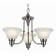thumbnail image 1 of Trans Globe Lighting - Three Light Chandelier-Weathered Bronze Finish, 1 of 2