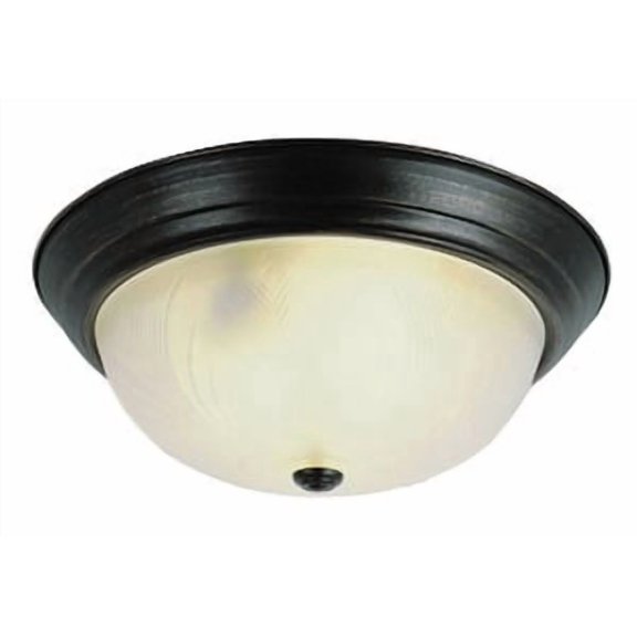 58802 BN Trans Globe Lighting Three Light Flush Mount