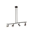 thumbnail image 1 of Trans Globe W-466 ROB Modern track lights Track Lighting 33in Rubbed Oil Bronze, 1 of 1