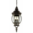 thumbnail image 1 of Four Light Swedish Iron Clear Beveled Glass Hanging Lantern, 1 of 1