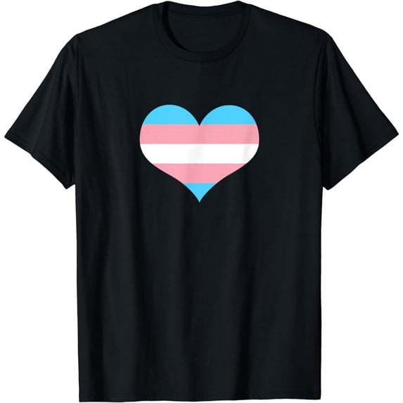 Trans Love Heart Rights Trans Flag Transgender Ally LGBTQ T-Shirt