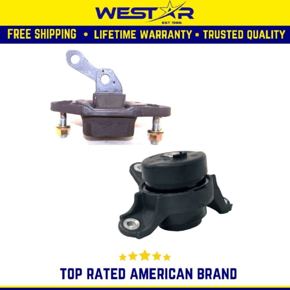 Trans Mount 2PCS Set Compatible for 09-14 Acura TSX / 08-12 Honda Accord 2.4L Auto Trans Replaces 9428 9459