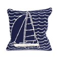 thumbnail image 1 of Trans-Ocean Imports 7FP8S167333 18 in. Liora Manne Frontporch Sails Indoor & Outdoor Pillow - Navy, 1 of 4