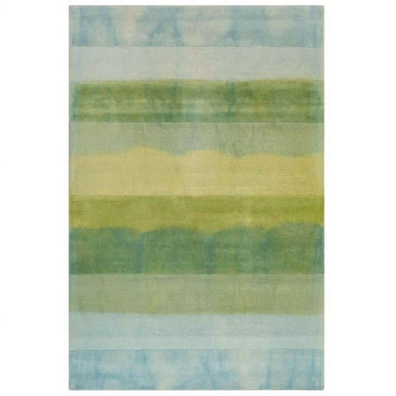 Trans-Ocean Imports PAZ46728604 42 x 66 in. Liora Manne Piazza Textured Stripe Indoor Hand Tufted Rectangle Rug - Sea Breeze
