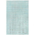 thumbnail image 1 of Trans-Ocean Imports RTO58703704 Liora Manne Rialto Grid Indoor & Outdoor Rug&#44; Aqua - 4 ft. 10 in. x 7 ft. 6 in., 1 of 6