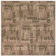 thumbnail image 1 of Trans-Ocean Imports RVIS8765311 7 ft. 10 in. Liora Manne Square Riviera Happy Words Indoor & Outdoor Rug - Taupe, 1 of 6
