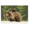 thumbnail image 1 of Frontporch Bear Family Rug-Color:Forest Green,Size:30"Lx20"Wx0.375"H, 1 of 4