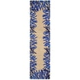 thumbnail image 1 of Trans Ocean by Liora Manne Spello Coral Bdr Cobalt 2' x 8' Rug, 1 of 2