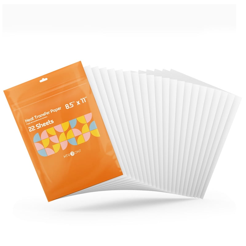 HTVRONT Heat Transfer Paper for Dark T-Shirts -22 Sheets 8.5x11